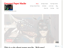 Tablet Screenshot of gourmetpapermache.com